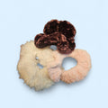 Hair scrunchie trio